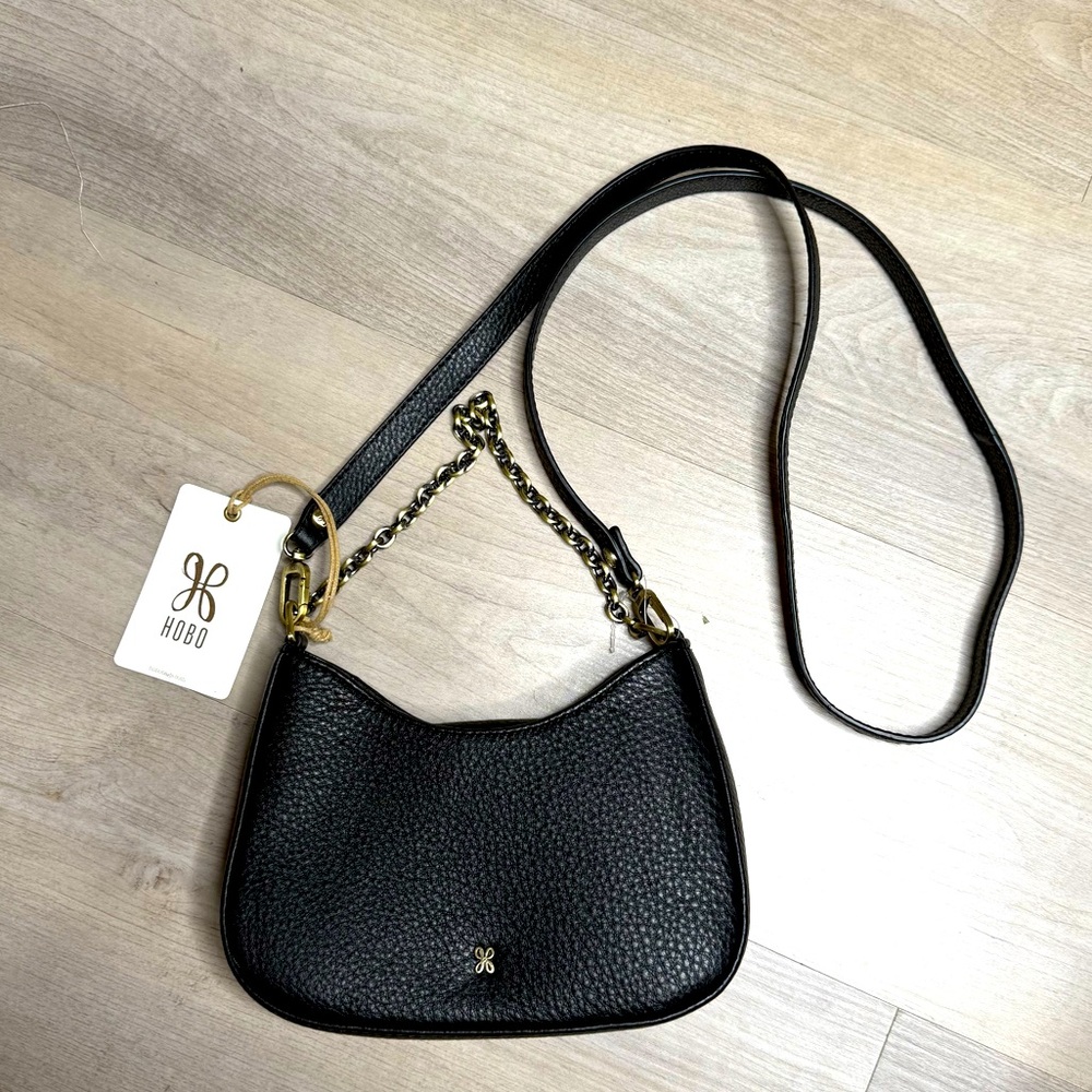 NWT HOBO Rosa Leather Crossbody Bag in Black - Picture 3 of 7